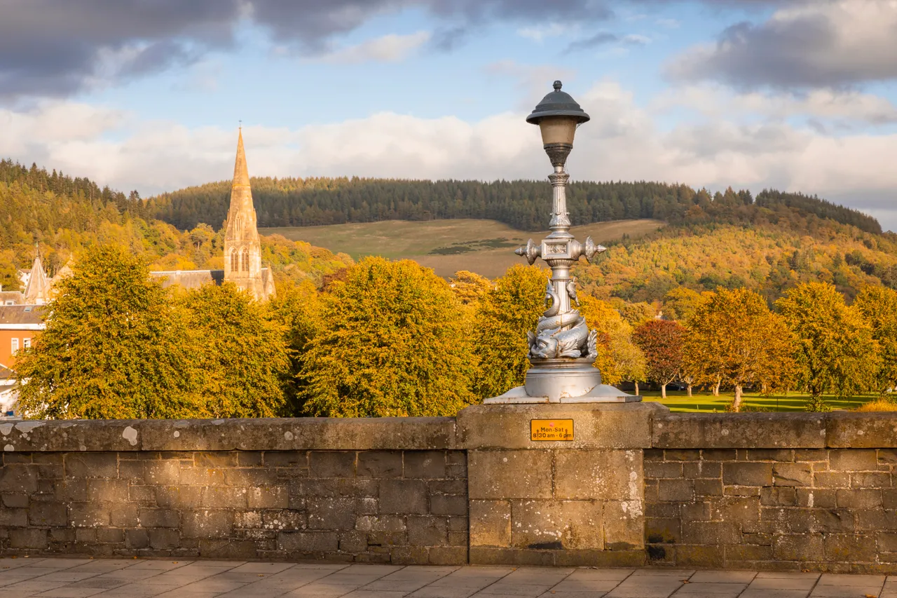 Peebles and River Tweed