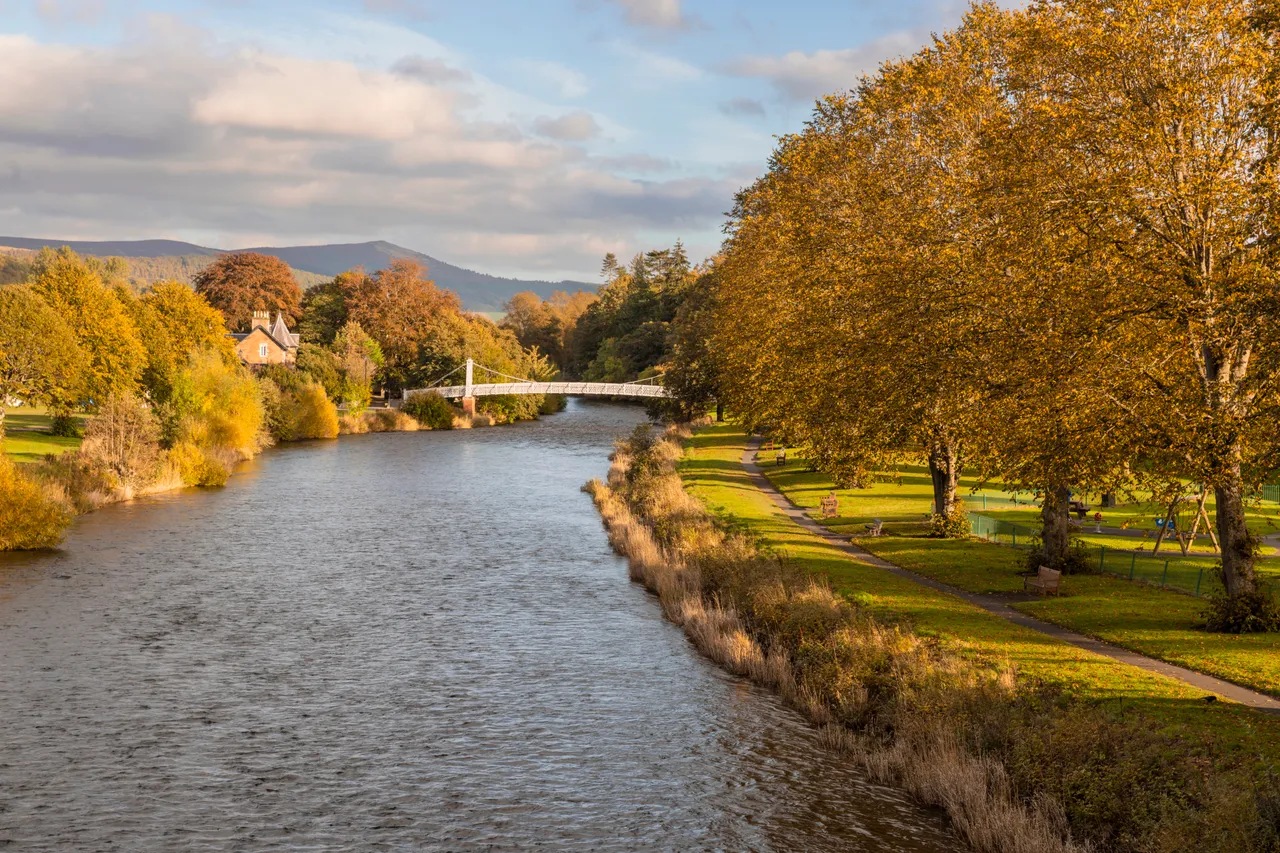 Peebles and River Tweed