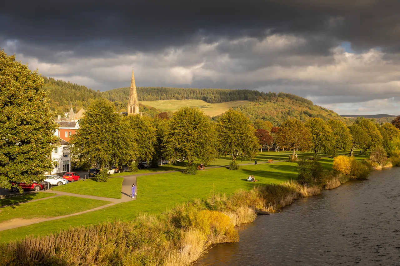 Peebles and River Tweed
