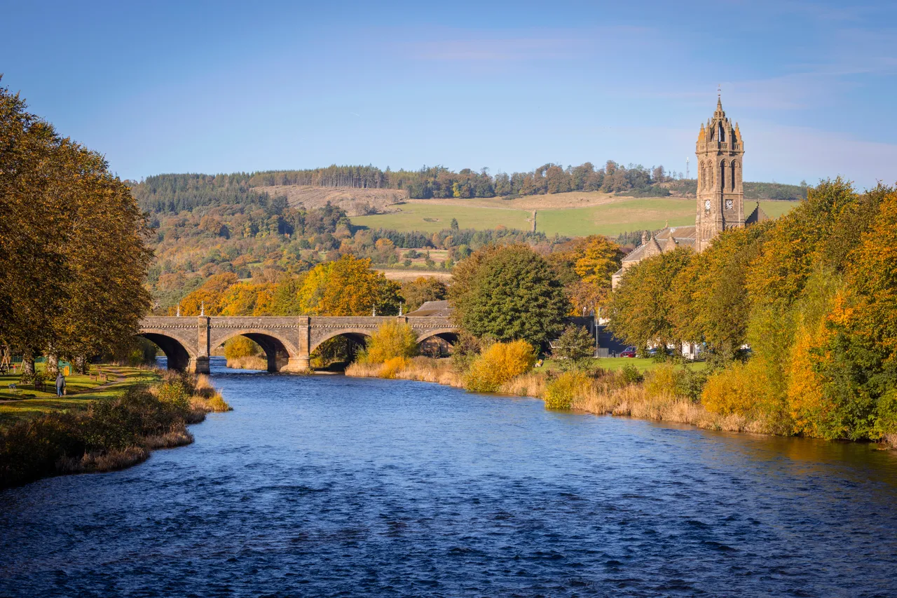 Peebles and River Tweed