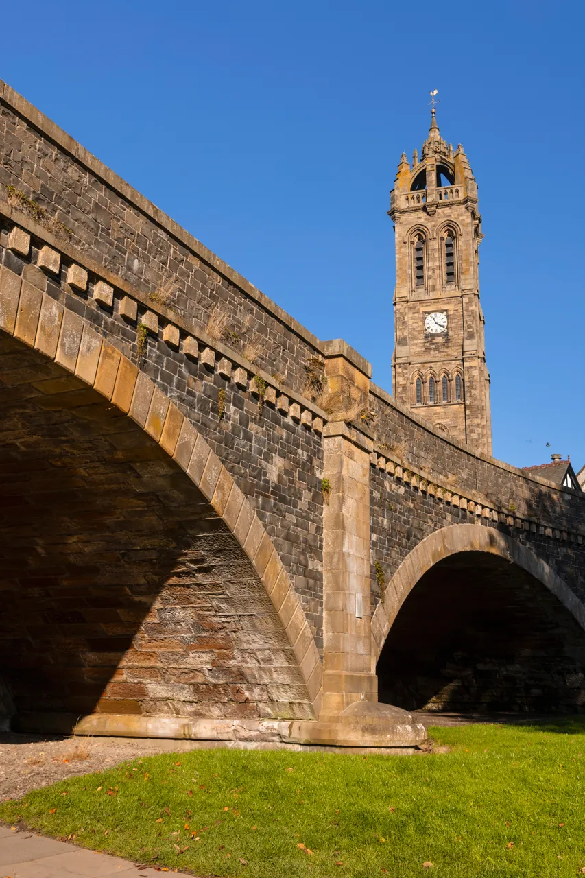 Tweed Bridge & Peebles Old Parish Church