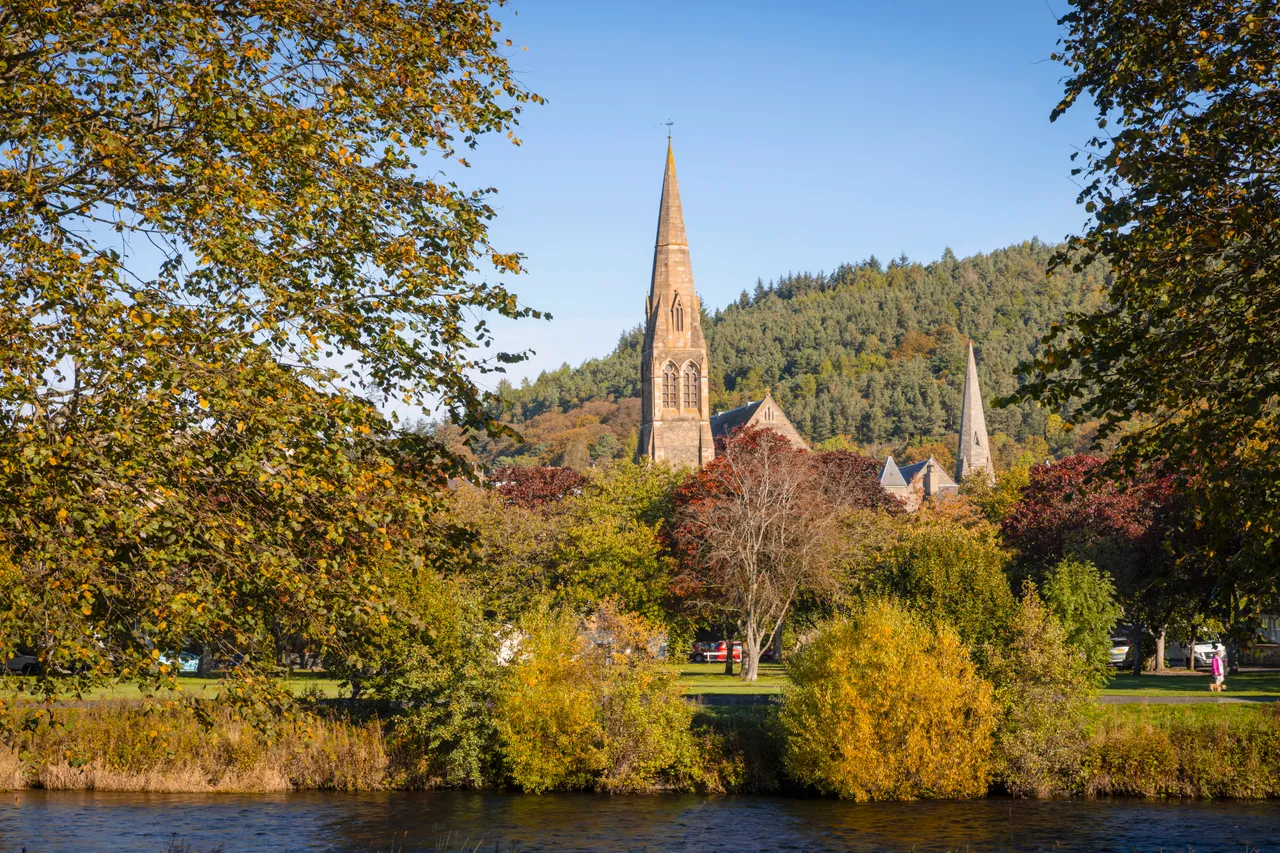 Peebles and River Tweed