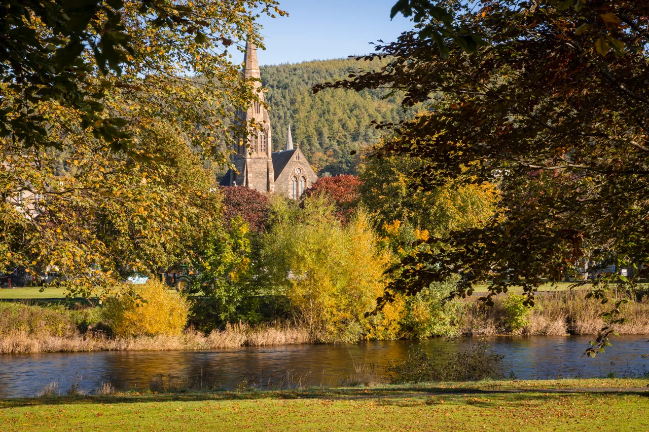 Peebles and River Tweed