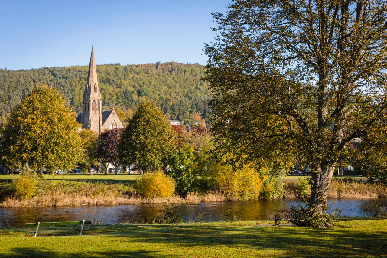 Peebles and River Tweed