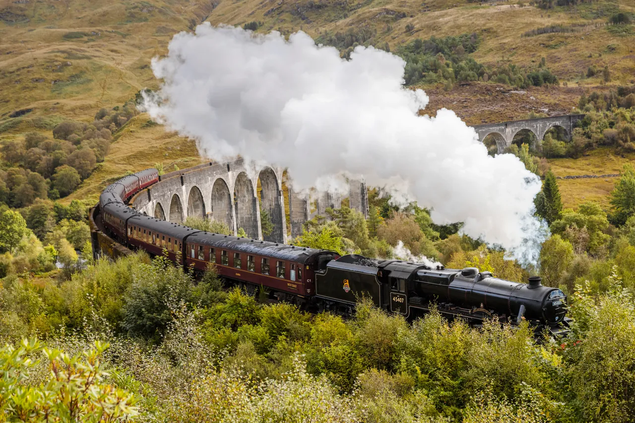 The Jacobite at Glenfinnan Viaduct