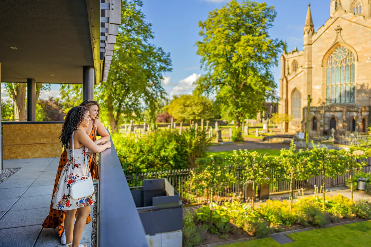 Dunfermline Abbey from Carnegie Library and Galleries