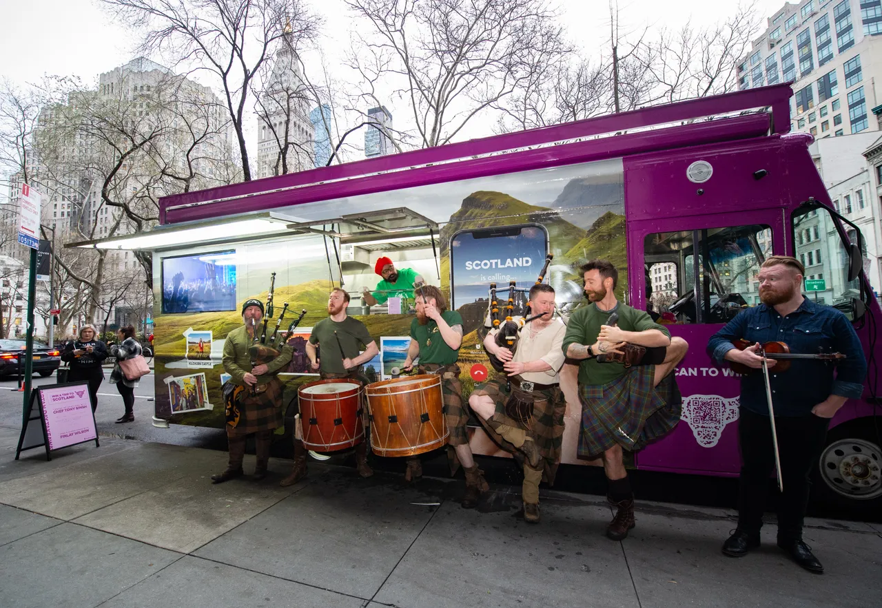 Tartan Day Takeaway event in New York as part of Tartan Week.