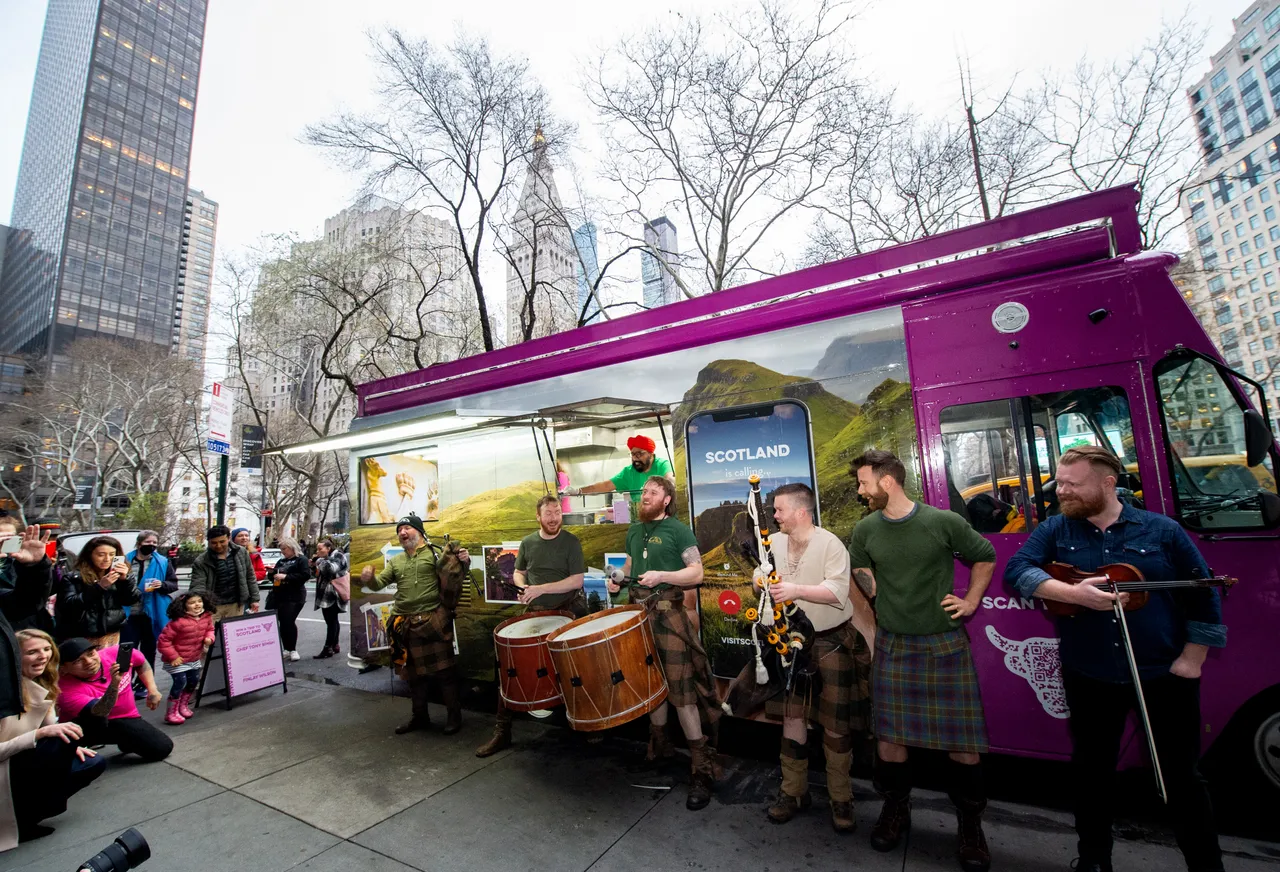 Tartan Day Takeaway event in New York as part of Tartan Week.