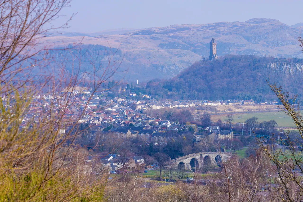 The National Wallace Monument and Old Stirling Bridge