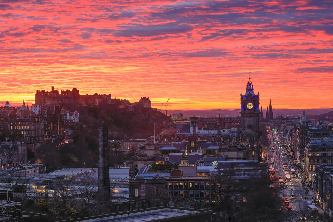 Edinburgh Castle and Princes Street