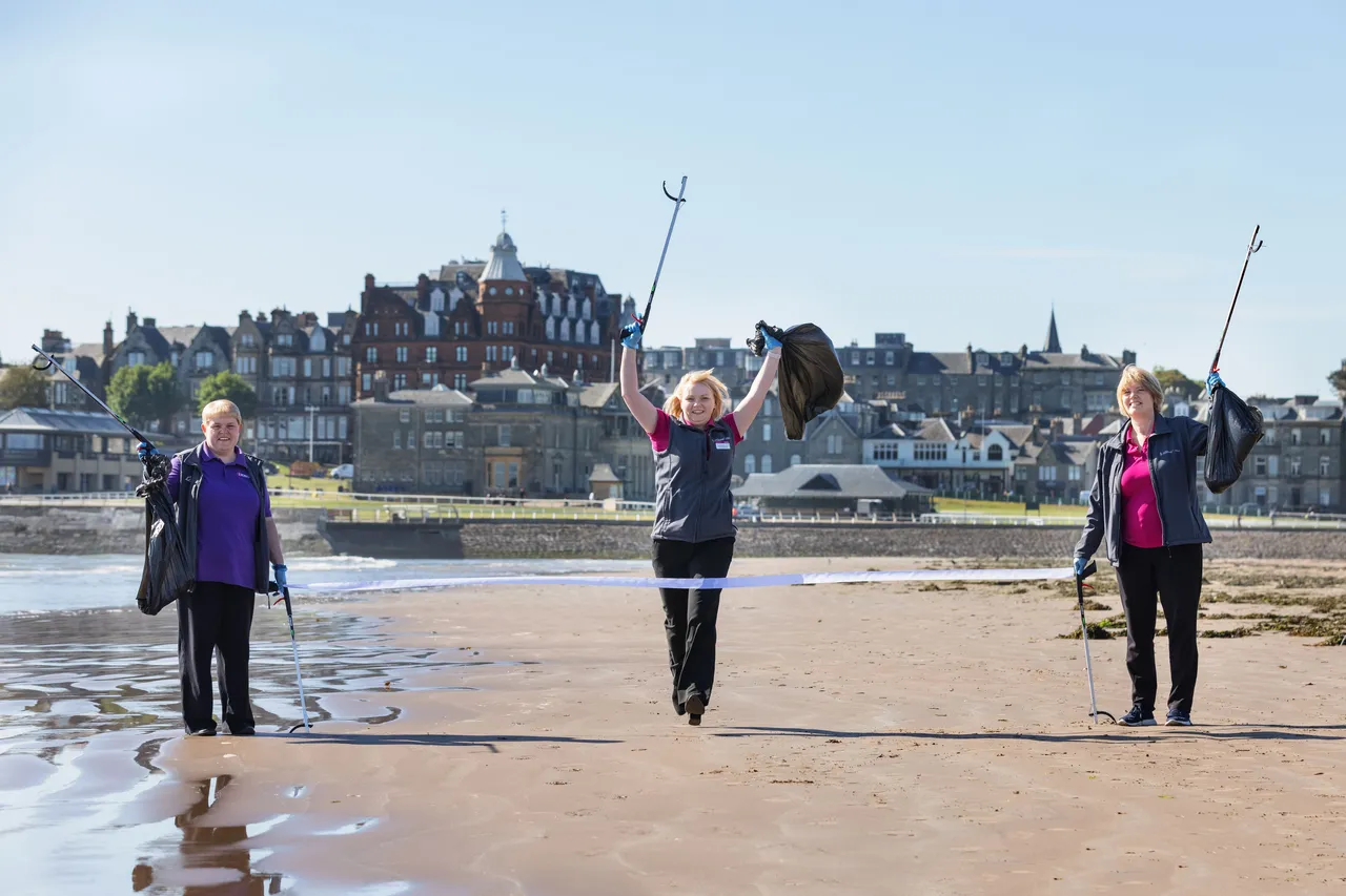 Keep Scotland Beautiful campaign, West Sands, St Andrews, The Kingdom of Fife