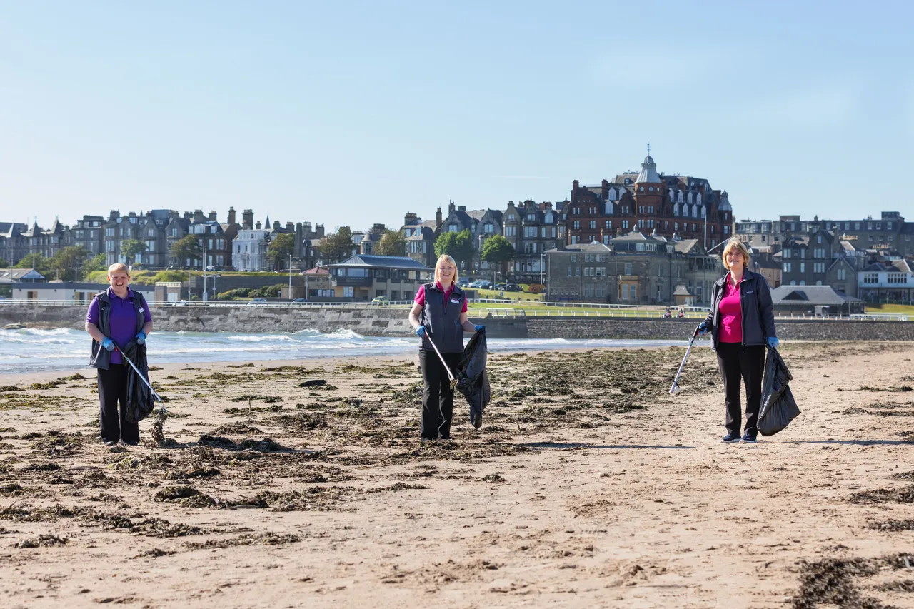Keep Scotland Beautiful campaign, West Sands, St Andrews, The Kingdom of Fife