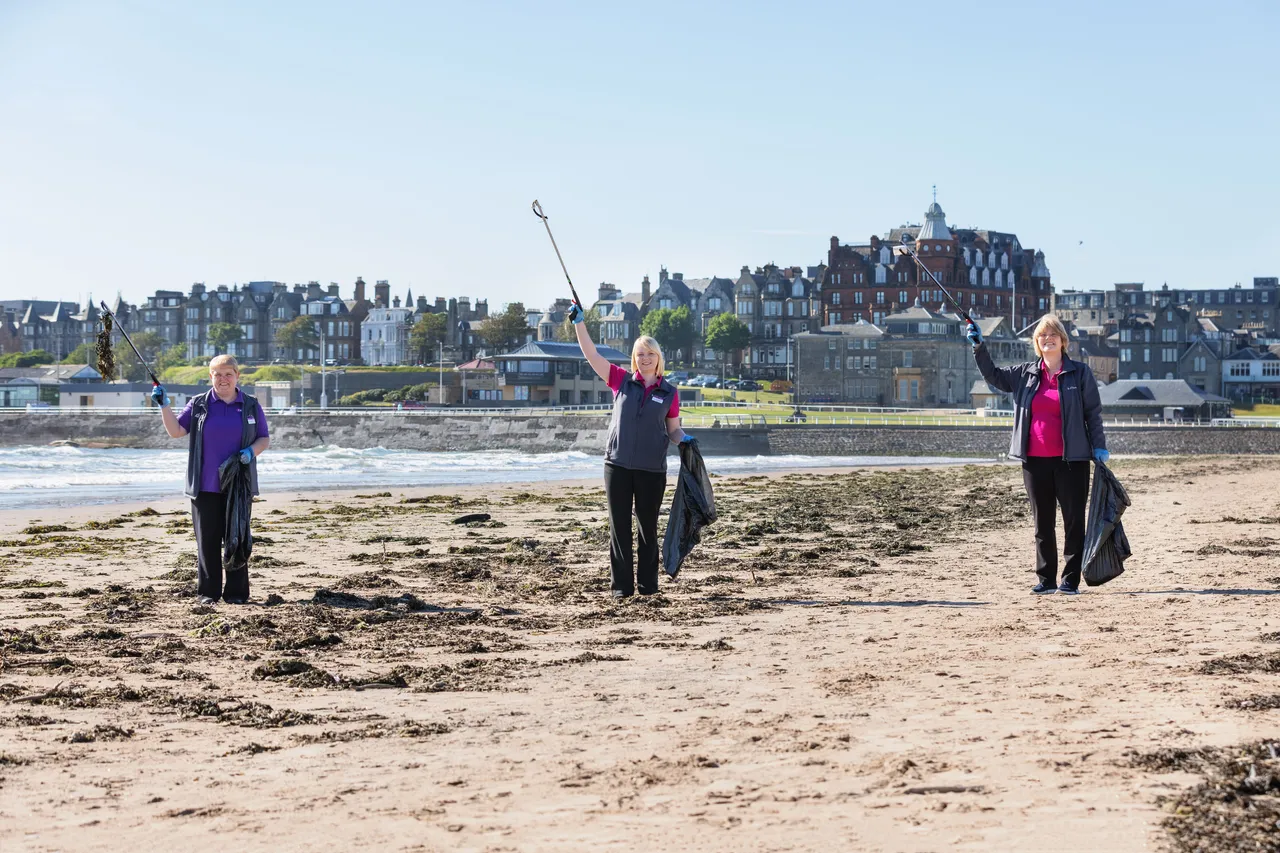 Keep Scotland Beautiful campaign, West Sands, St Andrews, The Kingdom of Fife