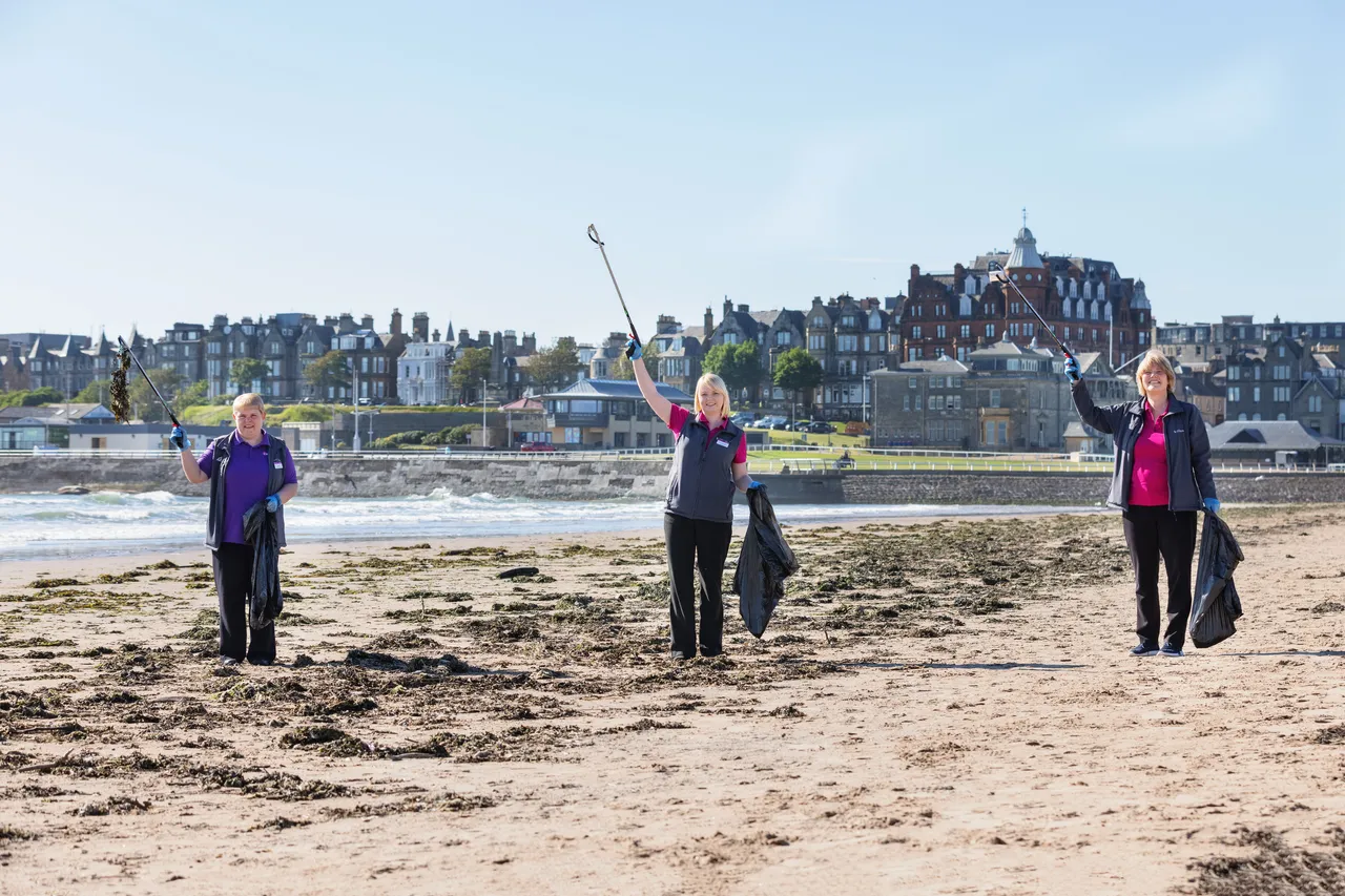 Keep Scotland Beautiful campaign, West Sands, St Andrews, The Kingdom of Fife