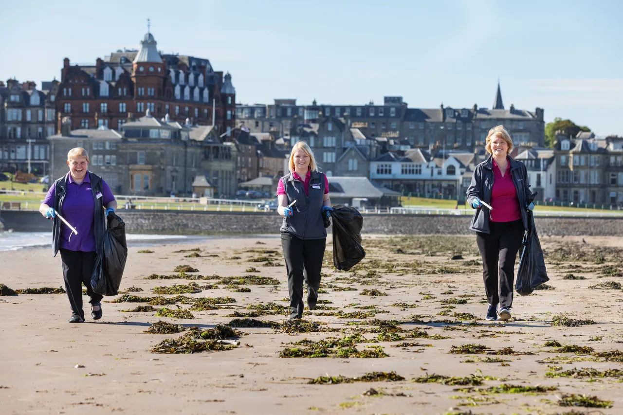 Keep Scotland Beautiful campaign, West Sands, St Andrews, The Kingdom of Fife