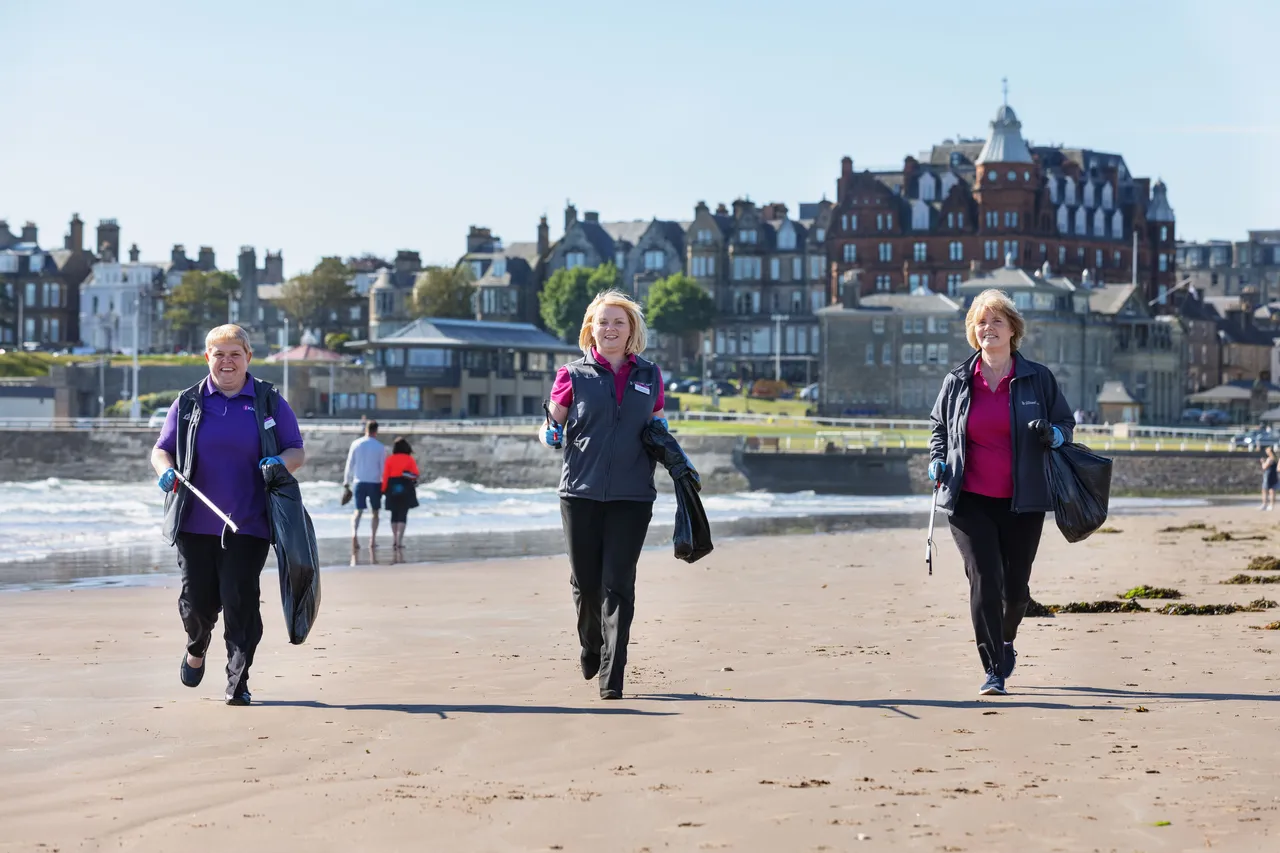Keep Scotland Beautiful campaign, West Sands, St Andrews, The Kingdom of Fife