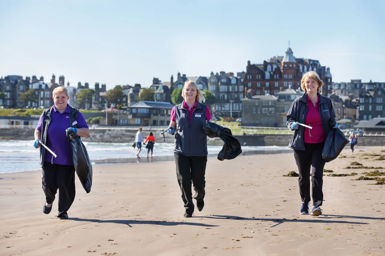 Keep Scotland Beautiful campaign, West Sands, St Andrews, The Kingdom of Fife