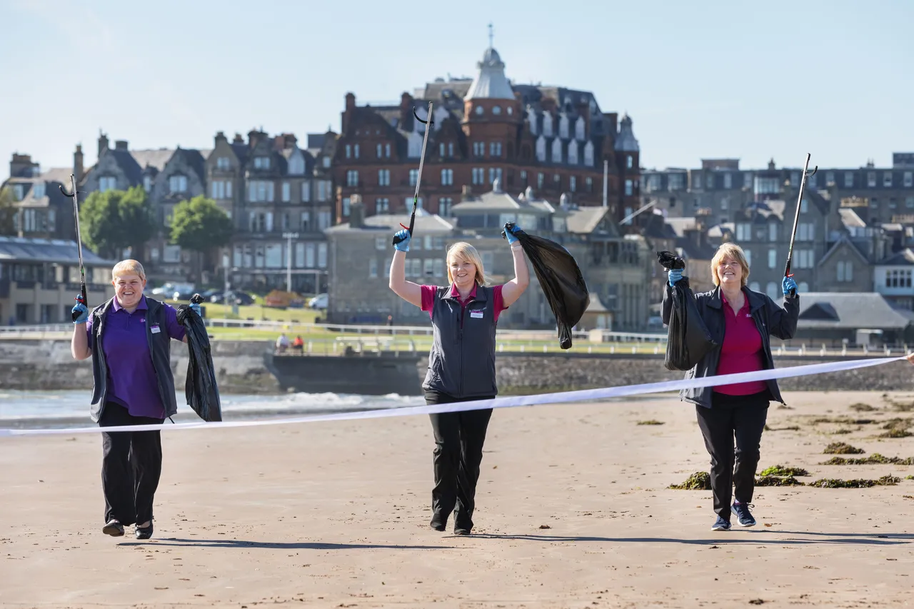 Keep Scotland Beautiful campaign, West Sands, St Andrews, The Kingdom of Fife