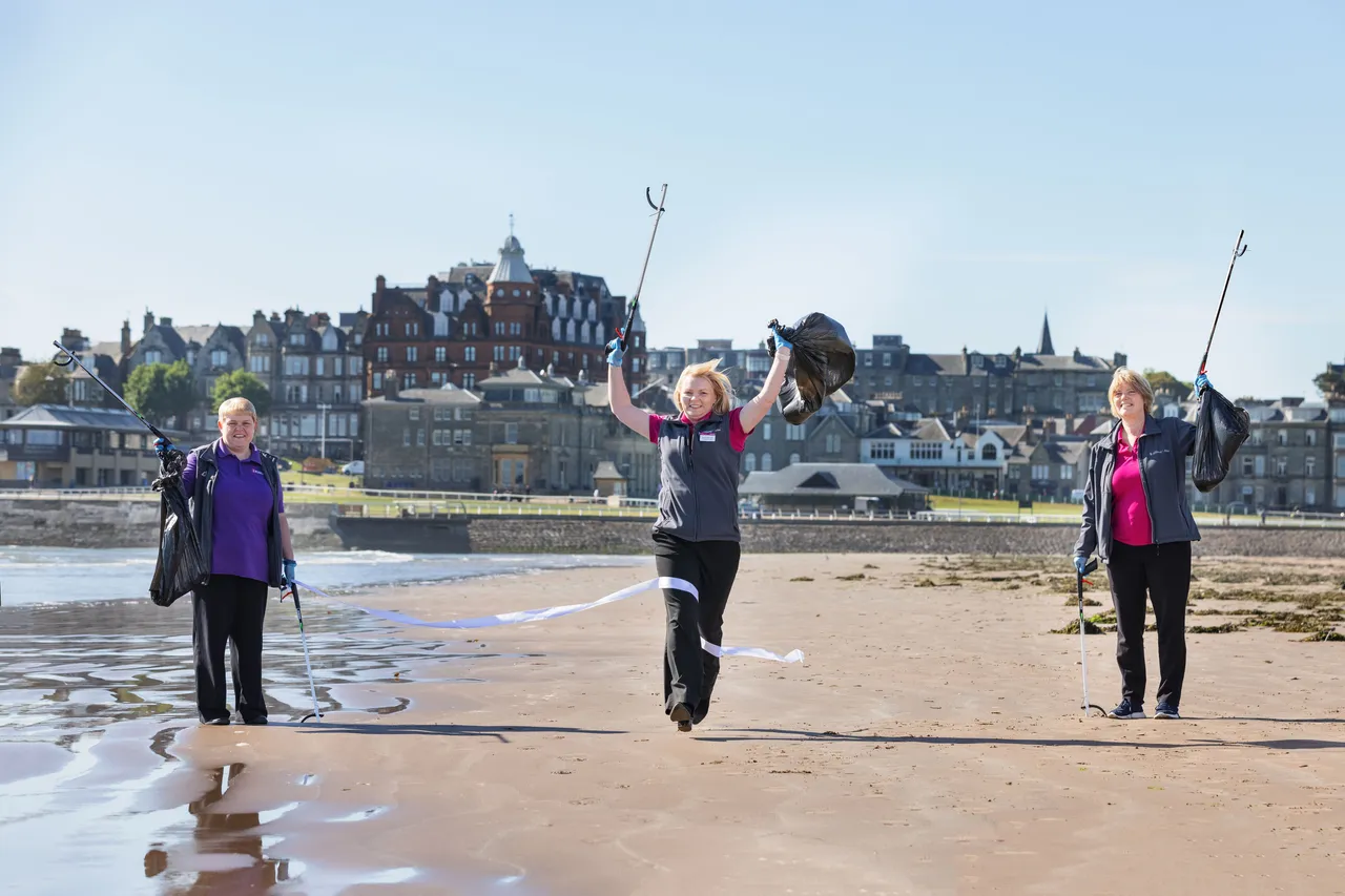 Keep Scotland Beautiful campaign, West Sands, St Andrews, The Kingdom of Fife
