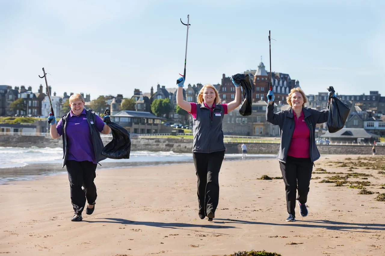 Keep Scotland Beautiful campaign, West Sands, St Andrews, The Kingdom of Fife