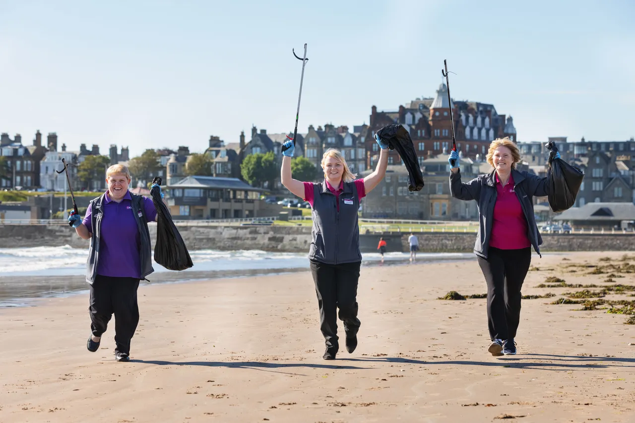Keep Scotland Beautiful campaign, West Sands, St Andrews, The Kingdom of Fife