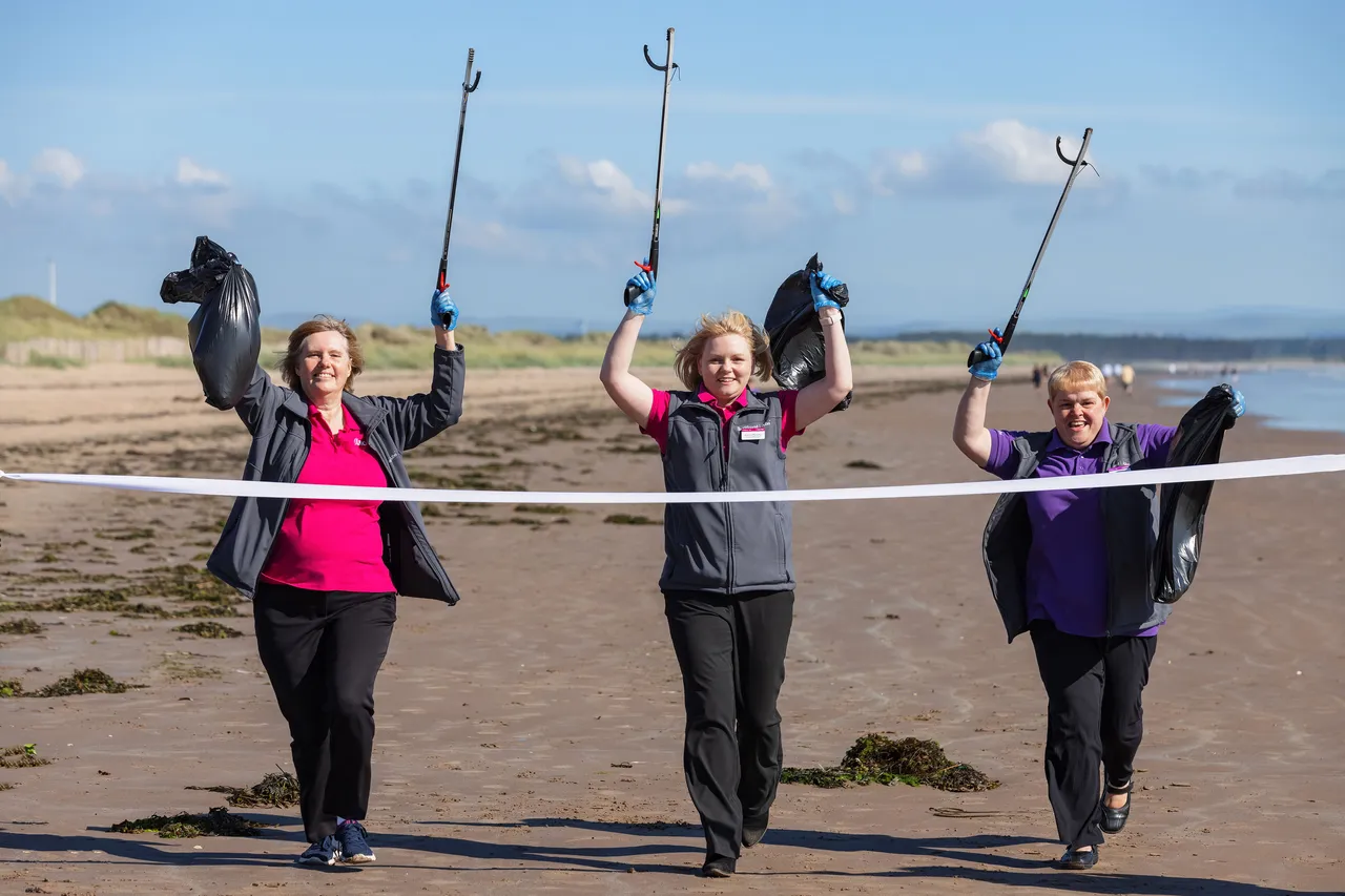 Keep Scotland Beautiful campaign, West Sands, St Andrews, The Kingdom of Fife