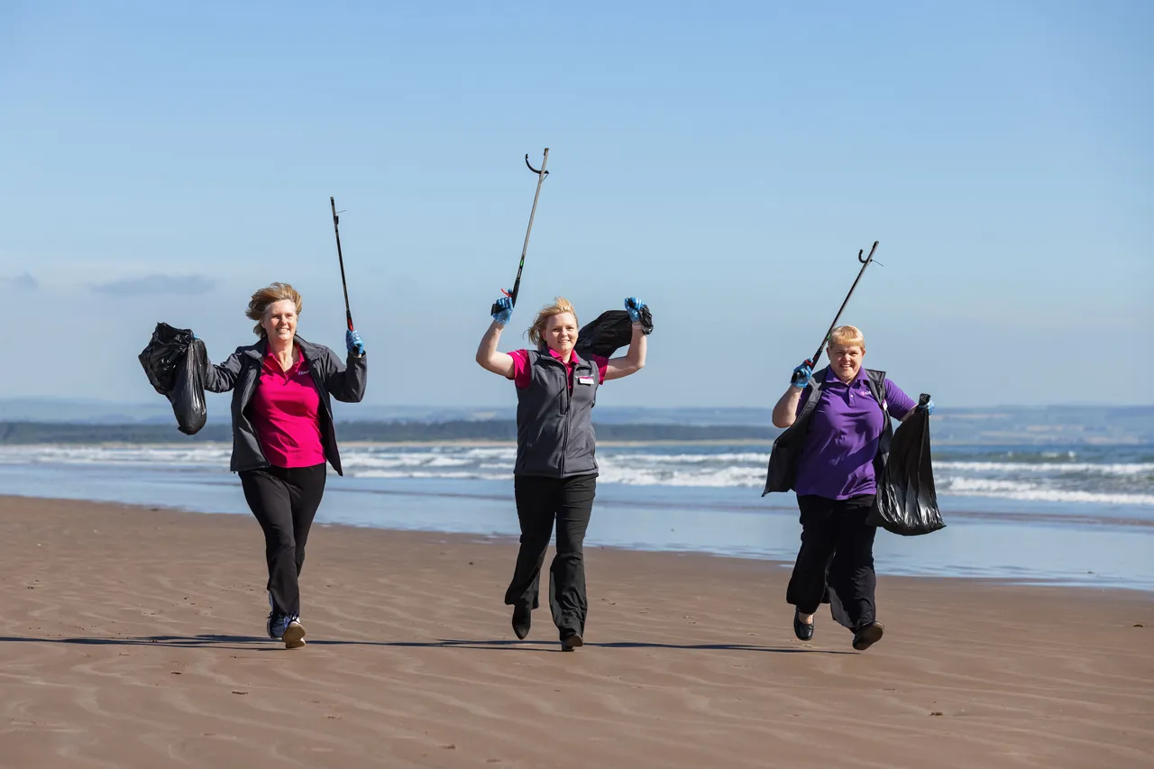 Keep Scotland Beautiful campaign, West Sands, St Andrews, The Kingdom of Fife
