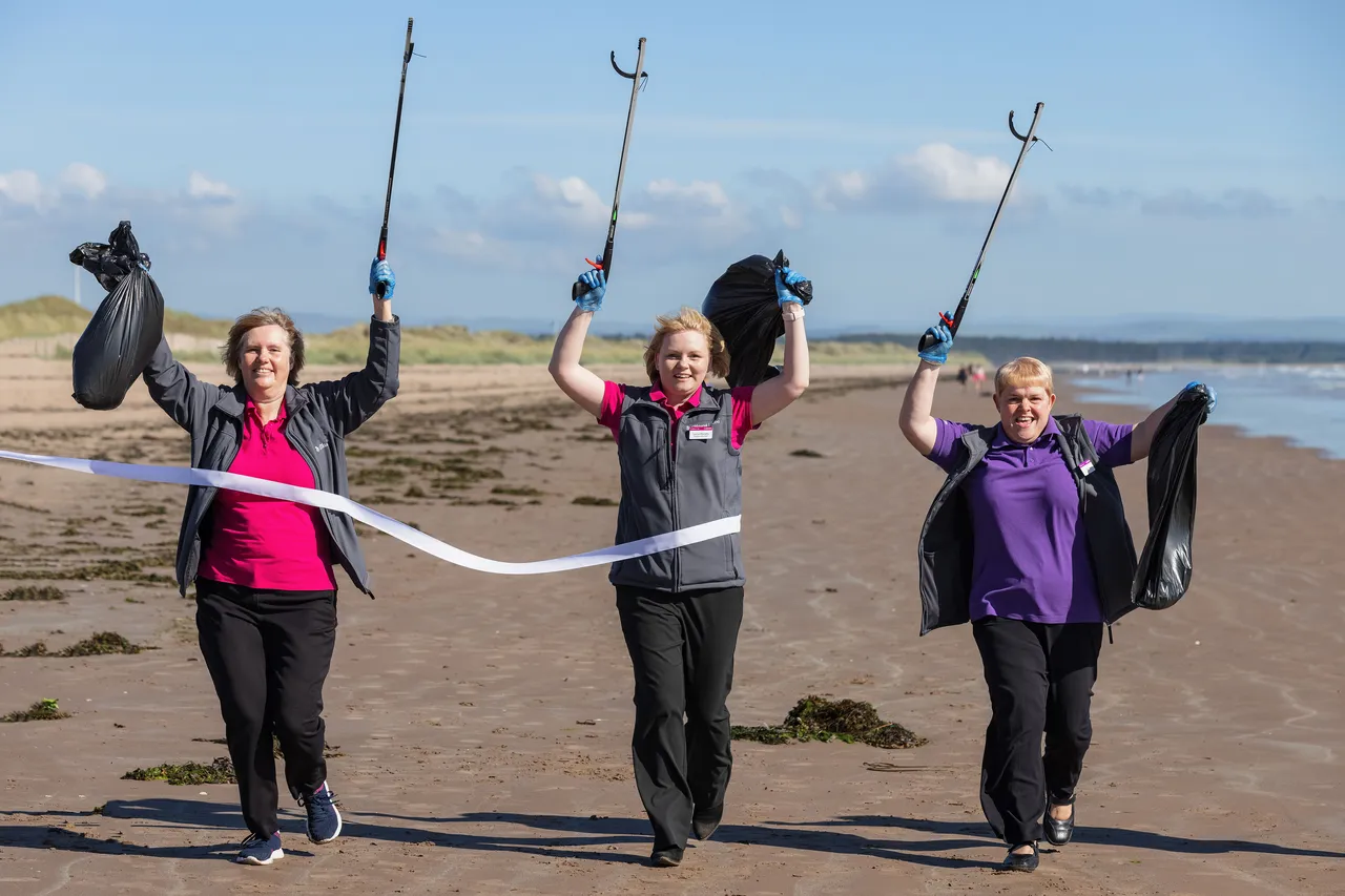 Keep Scotland Beautiful campaign, West Sands, St Andrews, The Kingdom of Fife