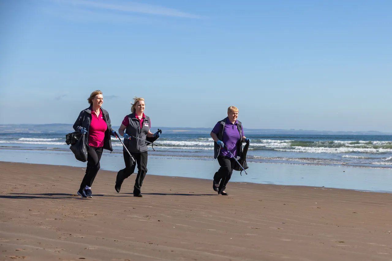 Keep Scotland Beautiful campaign, West Sands, St Andrews, The Kingdom of Fife