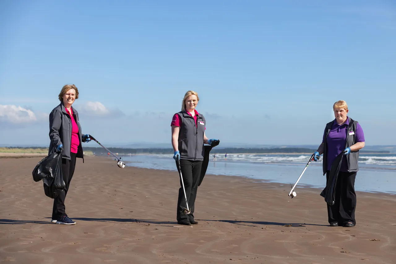 Keep Scotland Beautiful campaign, West Sands, St Andrews, The Kingdom of Fife