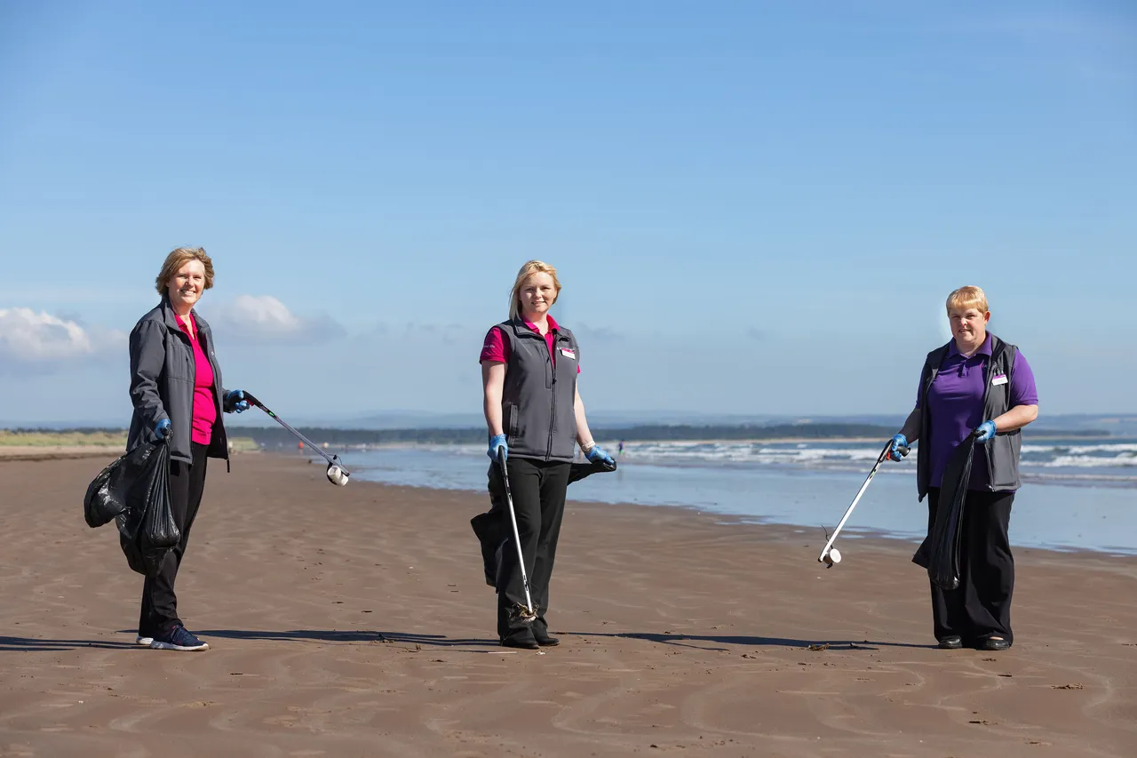 Keep Scotland Beautiful campaign, West Sands, St Andrews, The Kingdom of Fife
