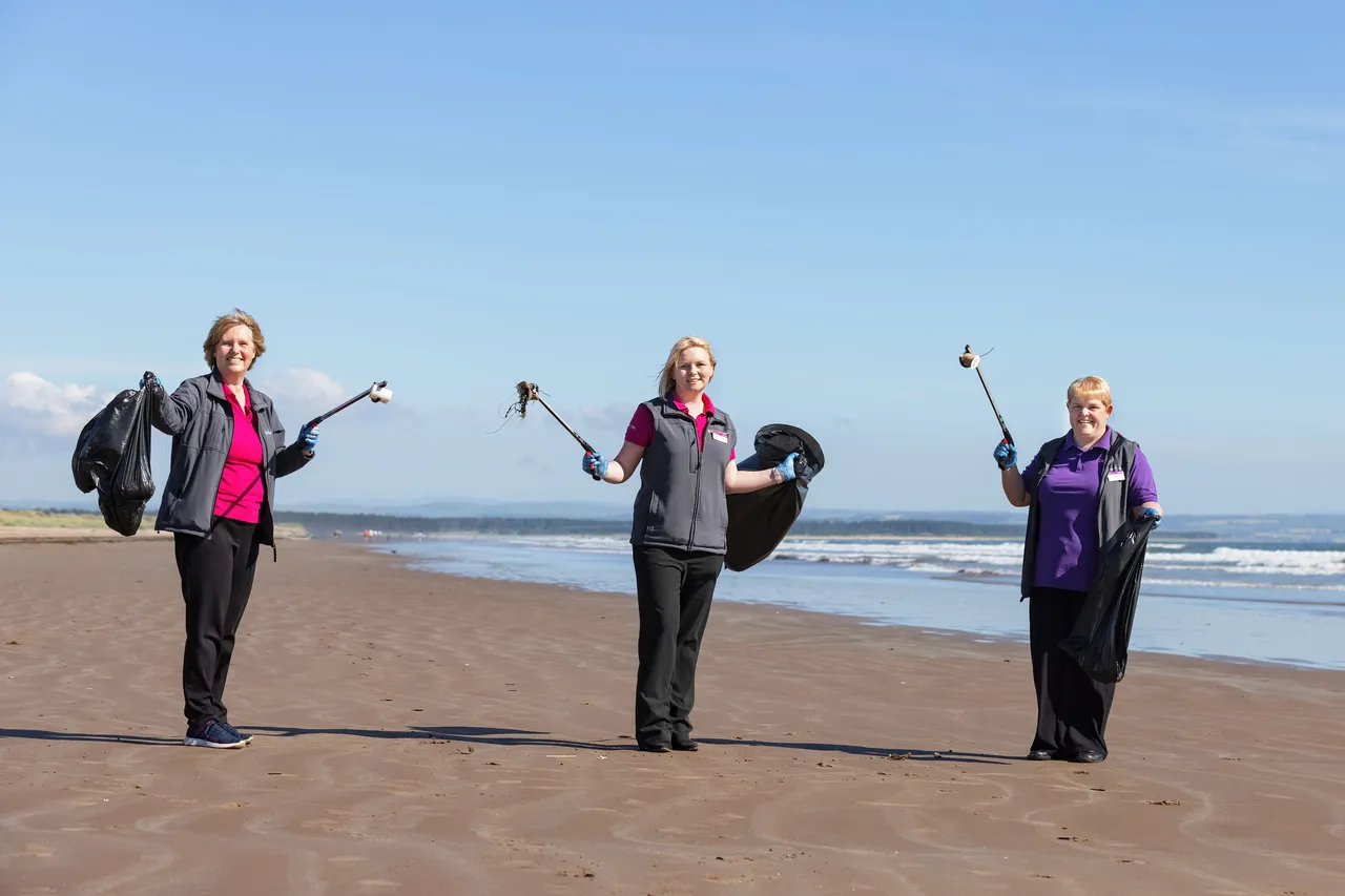 Keep Scotland Beautiful campaign, West Sands, St Andrews, The Kingdom of Fife