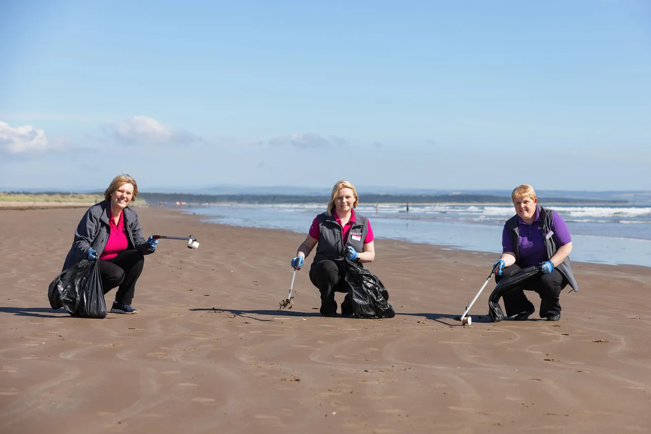Keep Scotland Beautiful campaign, West Sands, St Andrews, The Kingdom of Fife