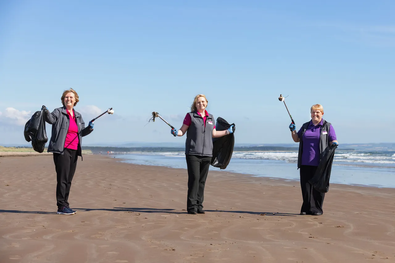 Keep Scotland Beautiful campaign, West Sands, St Andrews, The Kingdom of Fife