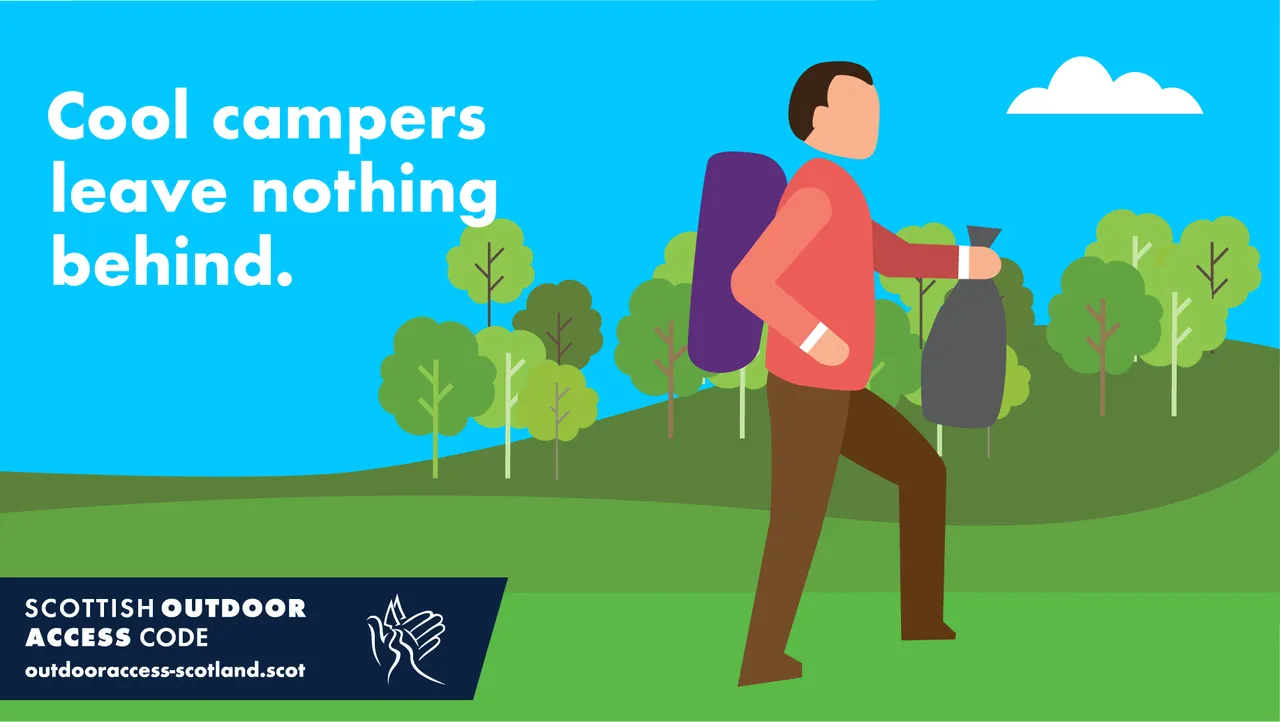 Scottish Outdoor Access Code: Tidy up before you leave