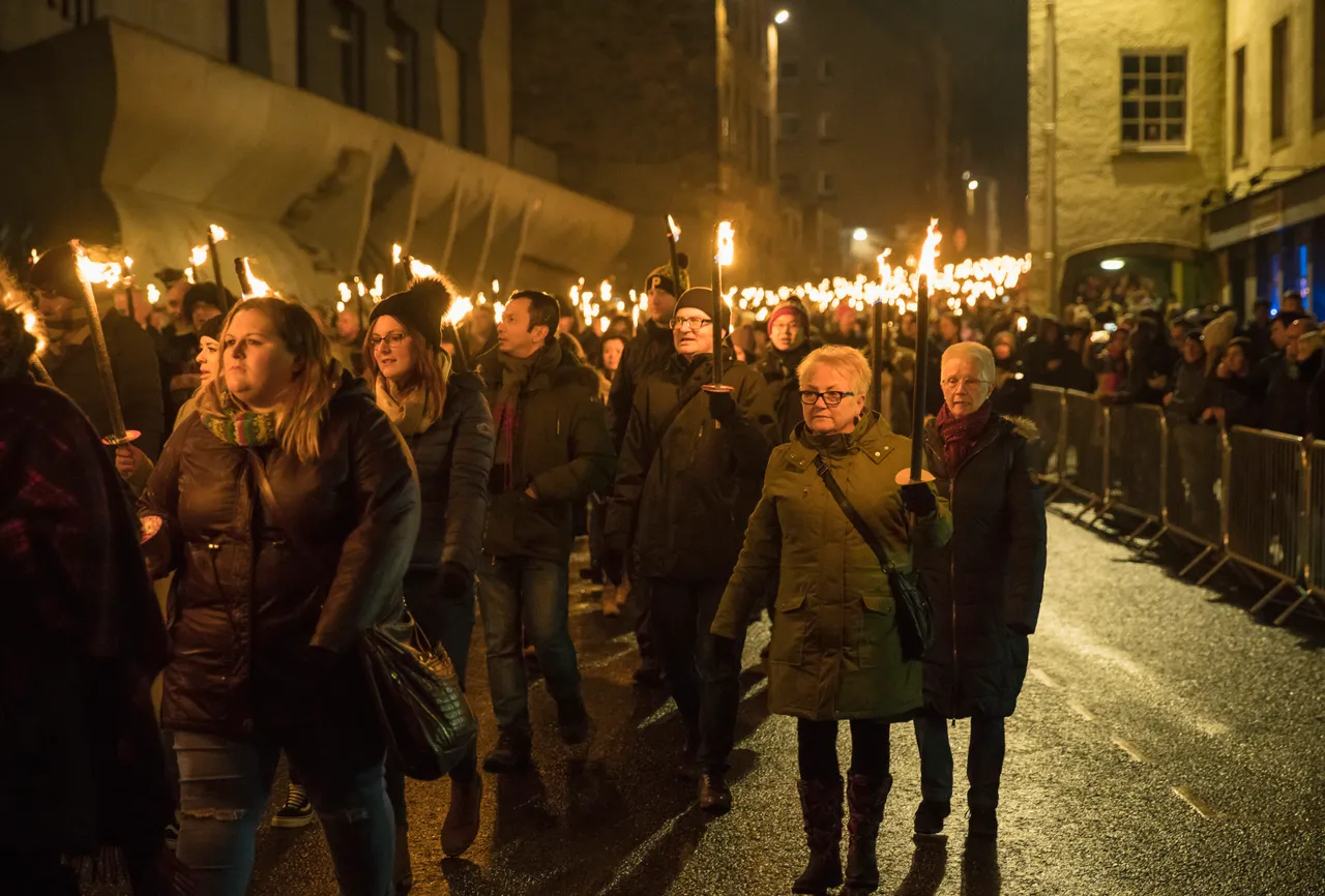 Edinburgh Torchlight Procession