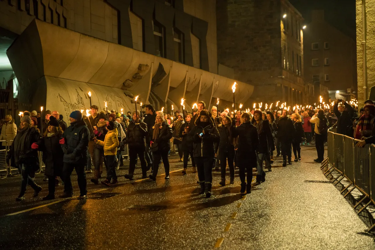 Edinburgh Torchlight Procession