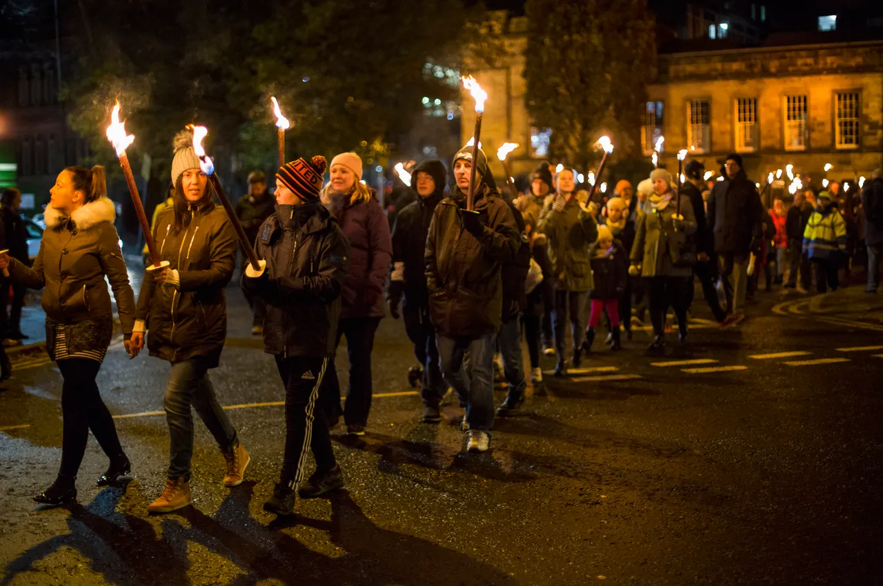 The Dundee Hooley – Torchlight Procession