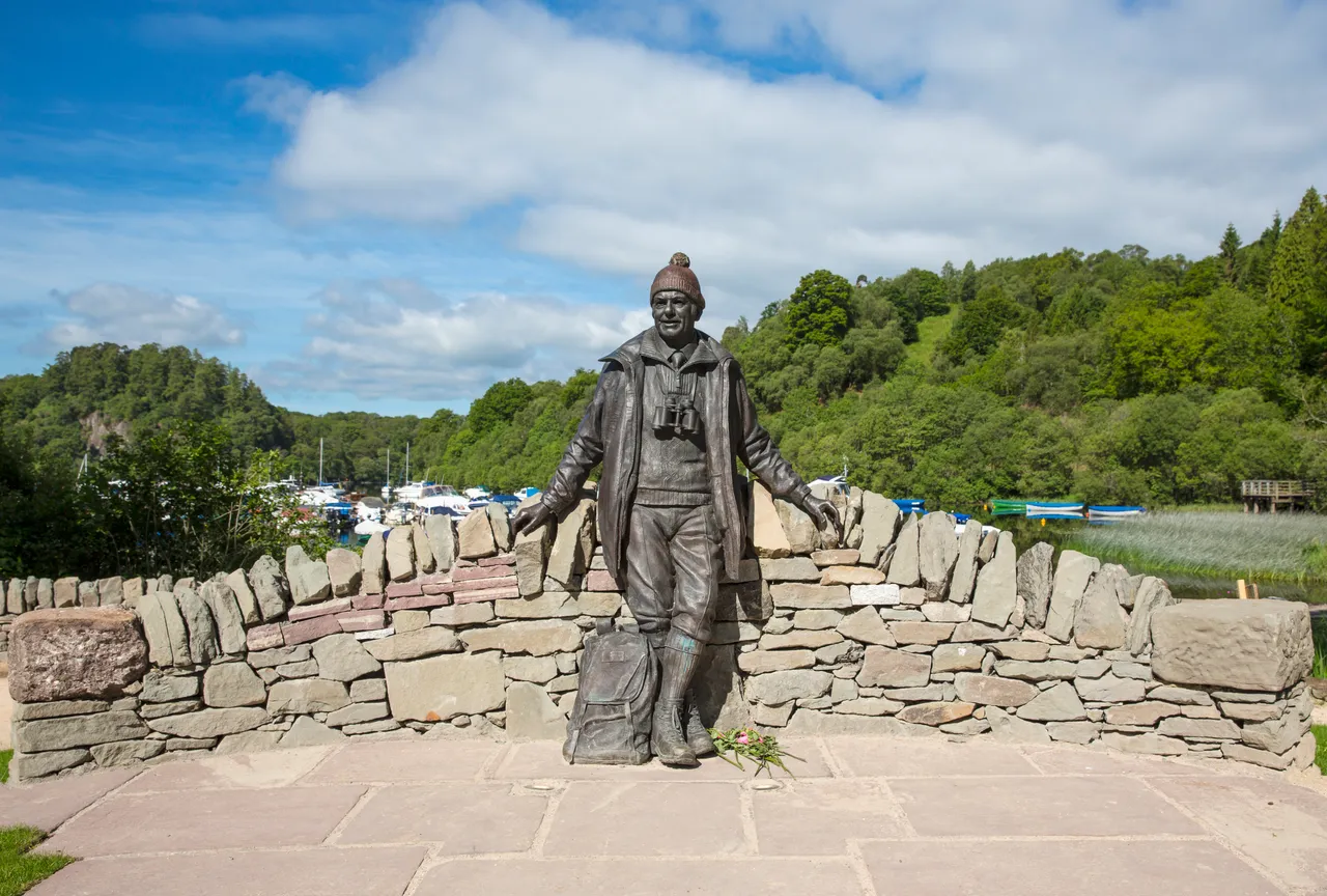 Tom Weir Statue, Balmaha