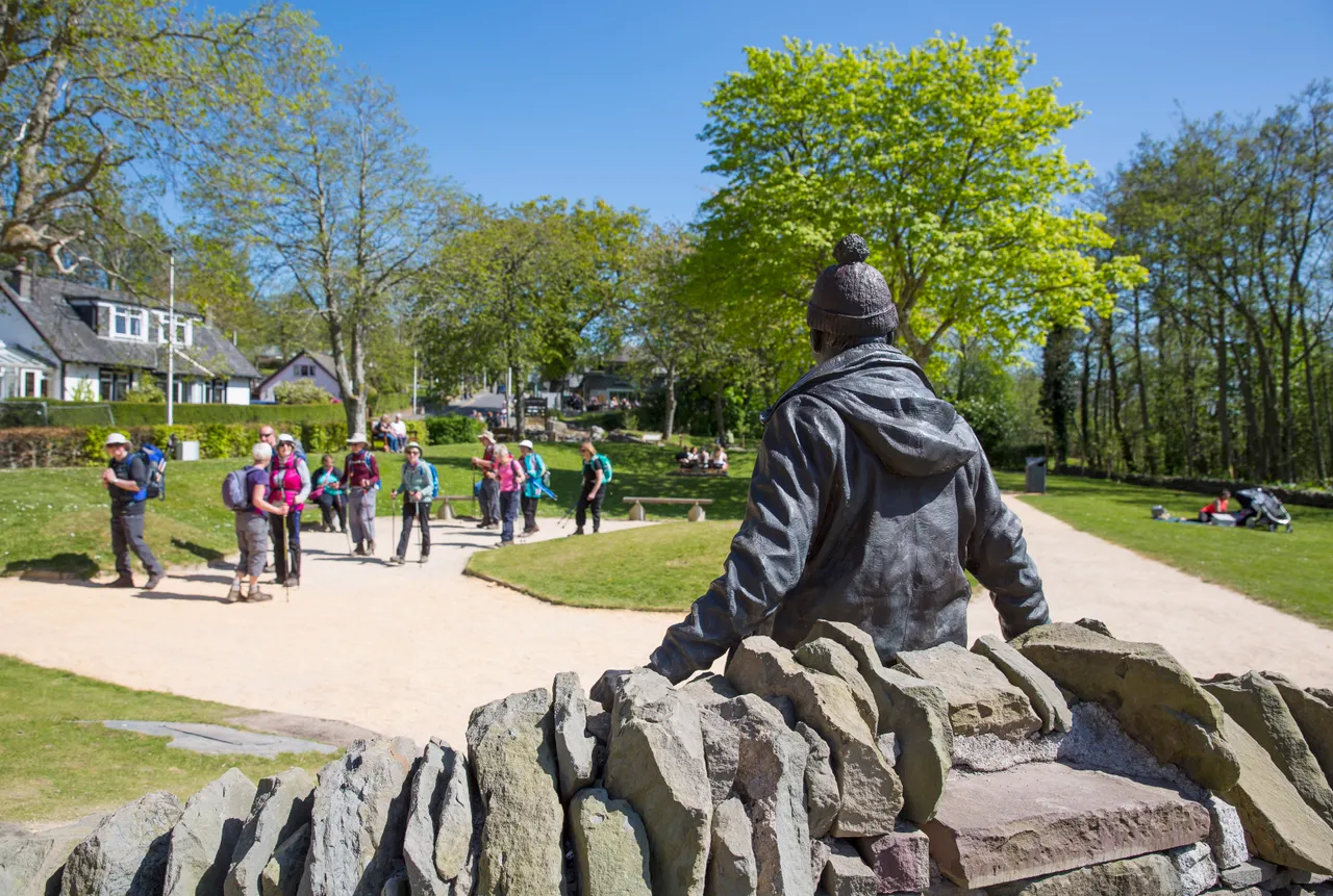 Tom Weir Statue, Balmaha