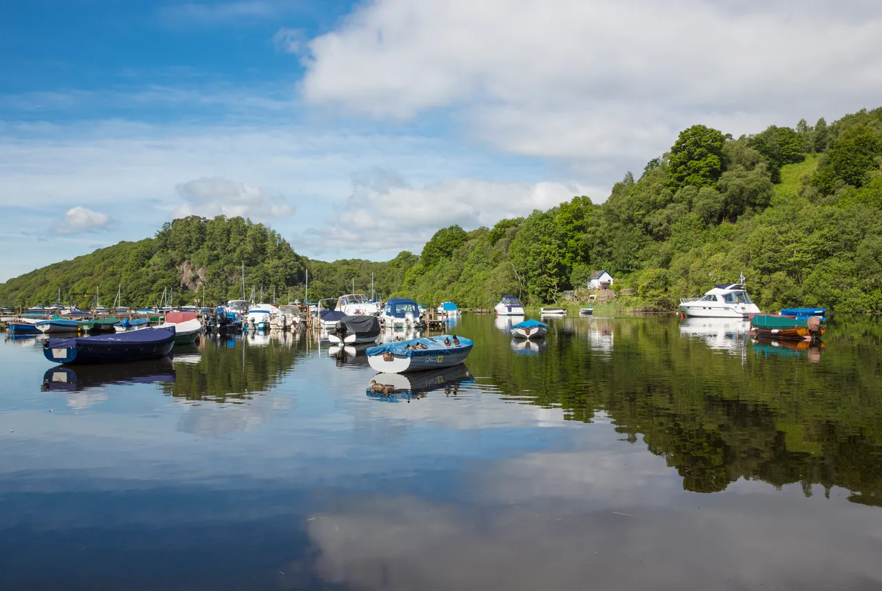 Boats Anchored on Loch Lomond
