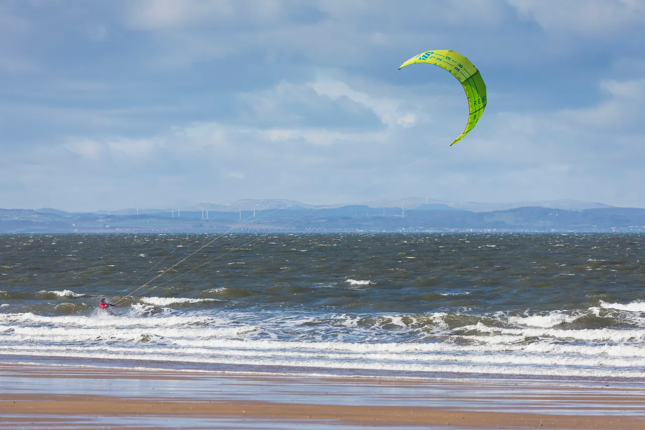 Gullane Beach (Kitesurfing)