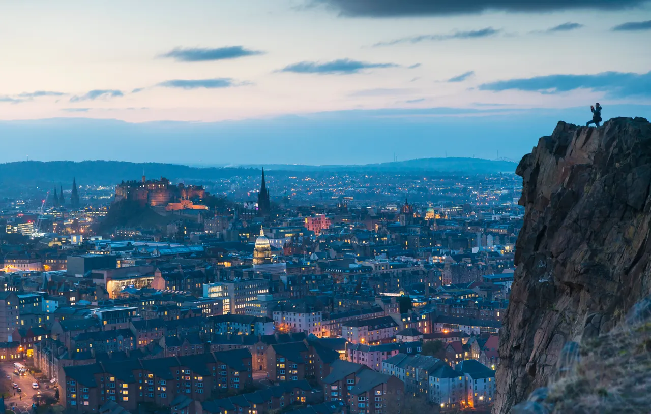 Edinburgh Castle (View from Salisbury Crags)