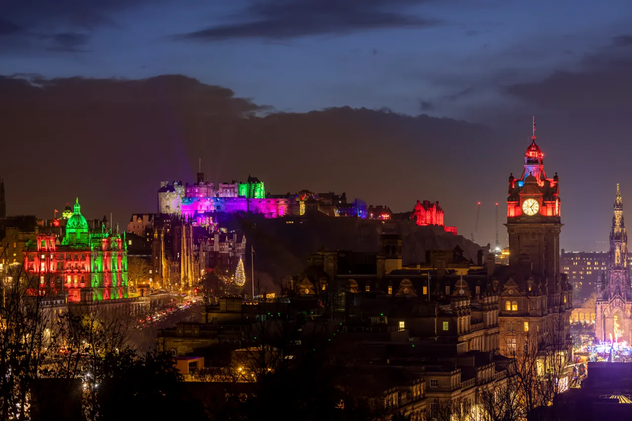 Edinburgh Castle from Calton Hill