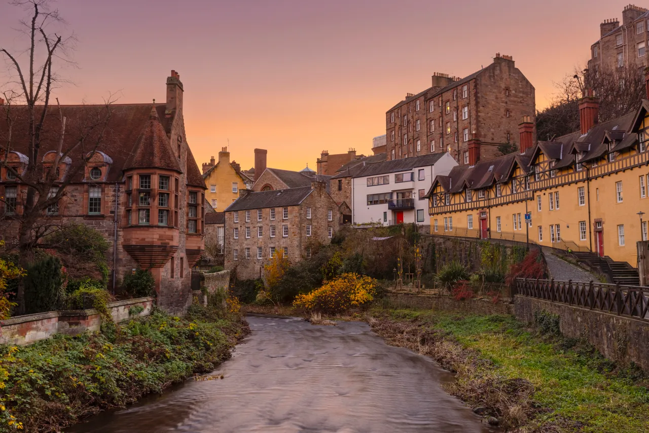 Dean Village in Edinburgh