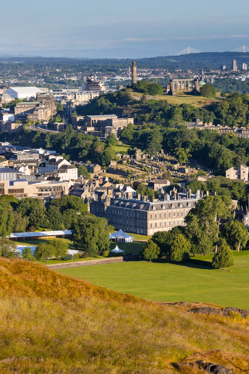 Calton Hill and Palace of Holyrood House