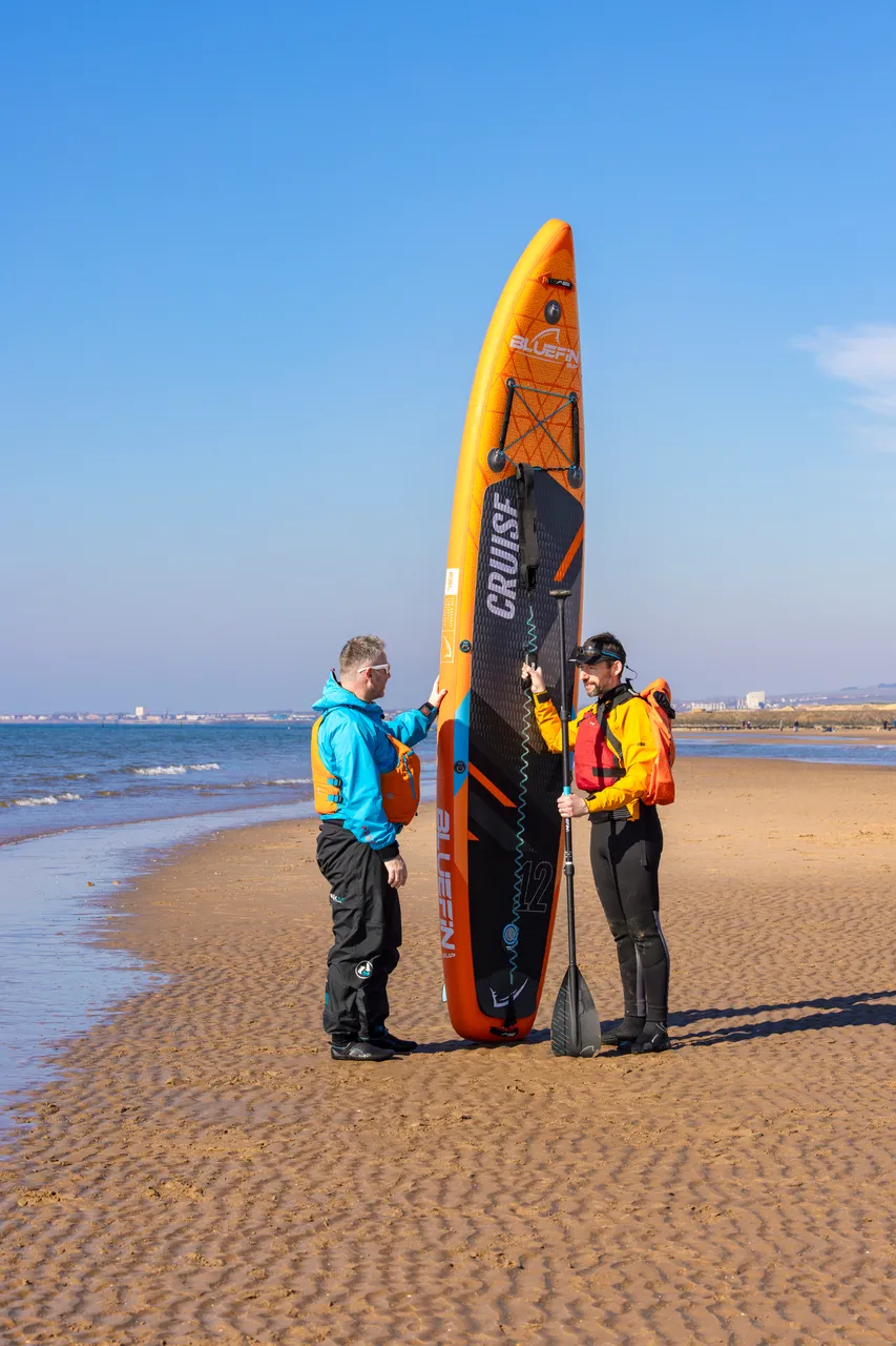 Stand-up Paddleboarding on Irvine beach