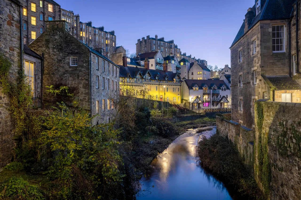 Dean Village in Edinburgh