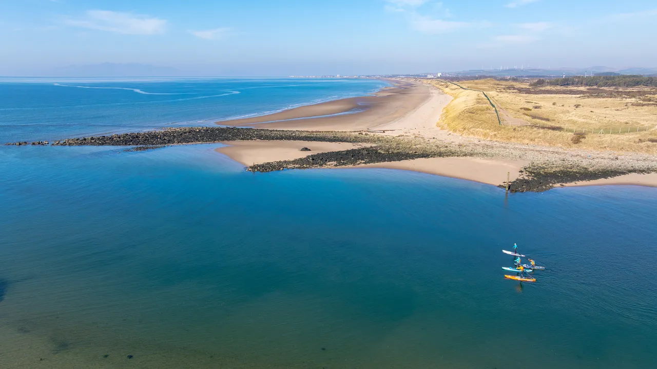 Stand-up Paddleboarding on Irvine beach