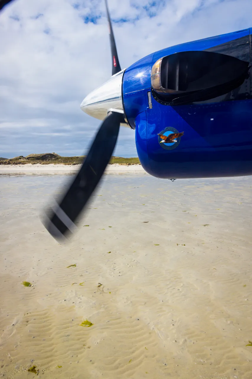 Loganair flight to Barra